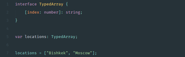 Typed arrays